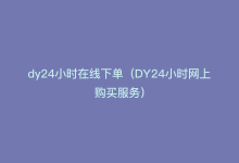 dy24小时在线下单（DY24小时网上购买服务）-