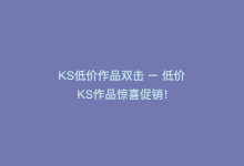 KS低价作品双击 – 低价KS作品惊喜促销！-